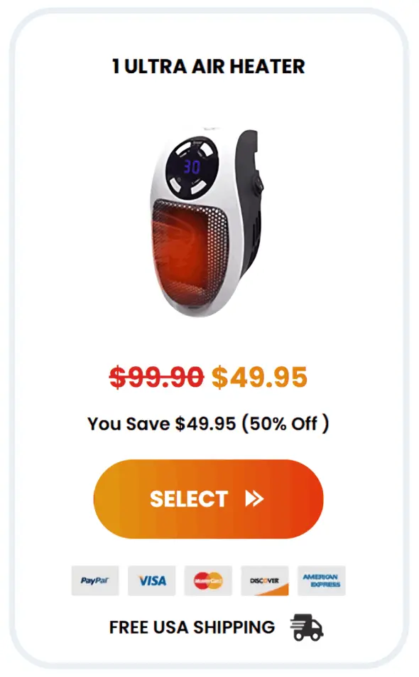 Ultra Air Heater package price